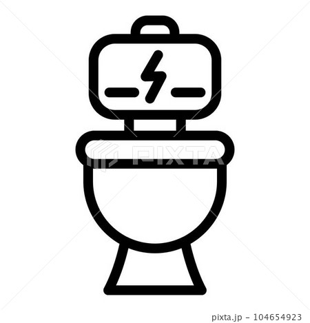 Flash probiotics icon. Outline flash probiotics vector icon for web design isolated on white background Flash probiotics icon. Outline flash probiotics vector icon for web design isolated on white background 104654923