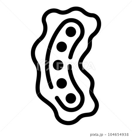 Stomach microorganism icon. Outline stomach microorganism vector icon for web design isolated on white background Stomach microorganism icon. Outline stomach microorganism vector icon for web design isolated on white background 104654938