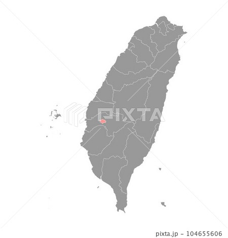 Chiayi city county map, county of the Republic of China, Taiwan. Vector illustration. Chiayi city county map, county of the Republic of China, Taiwan. Vector illustration. 104655606