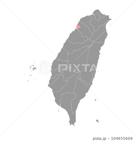 Hsinchu city county map, county of the Republic of China, Taiwan. Vector illustration. Hsinchu city county map, county of the Republic of China, Taiwan. Vector illustration. 104655609