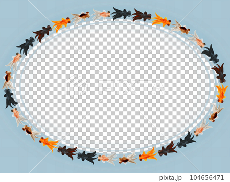 A circle transparent frame with a cute and cool pop eye design A circle transparent frame with a cute and cool pop eye design 104656471