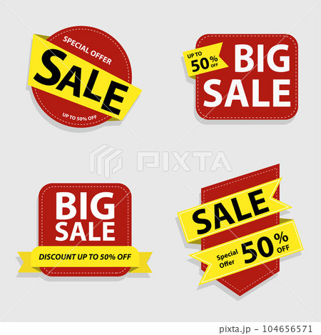 Big Sale tag, banner promotion discount, special offer ribbon Big Sale tag, banner promotion discount, special offer ribbon 104656571