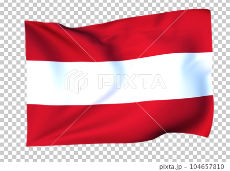 Austrian flag waving in the wind Austrian flag waving in the wind 104657810