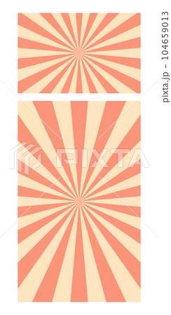 Retro rays banner vector illustration isolated on white 104659013