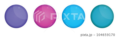 Button badge pin in realistic style vector illustration isolated on white Button badge pin in realistic style vector illustration isolated on white 104659170
