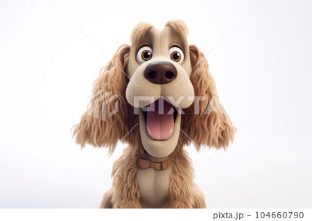 Cute dog puppy. Young spanish friend. Generate AI 104660790