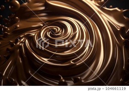 Hot dark chocolate. Cooking candy. Generate Ai Hot dark chocolate. Cooking candy. Generate Ai 104661119