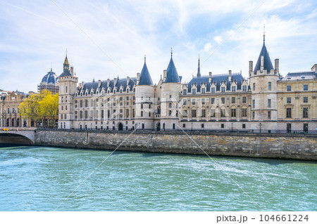 The Conciergerie - former courthouse and prison at river Seine in Paris, France The Conciergerie - former courthouse and prison at river Seine in Paris, France 104661224