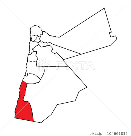 Jordan map iconのイラスト素材 [104661852] - PIXTA