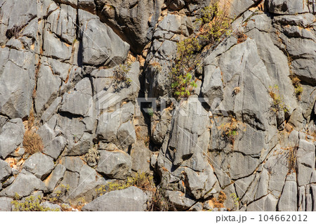 Natural texture of a mountain cliff rock for background 104662012