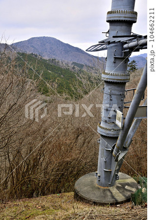 丹沢の大棚ノ頭 送電線「西群馬幹線」No258鉄塔より御正体山 丹沢の大棚ノ頭 送電線「西群馬幹線」No258鉄塔より御正体山 104662211