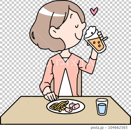 女人獨自喝酒 104662565