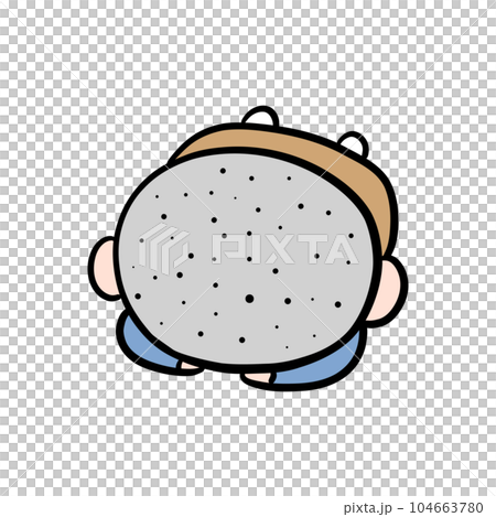 boy kneeling 104663780