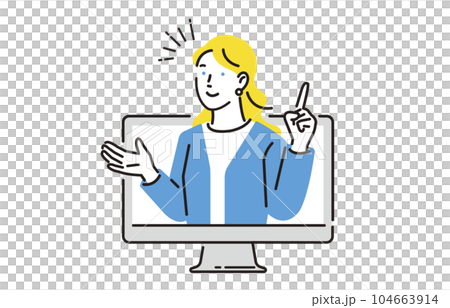 People Online English conversation and foreign female teachers 104663914