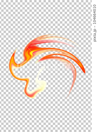 illustration of flying spark flame illustration of flying spark flame 104664010