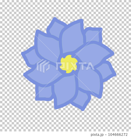 paper sticker on white background flower paper sticker on white background flower 104666272