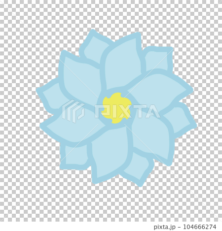 paper sticker on white background flower paper sticker on white background flower 104666274