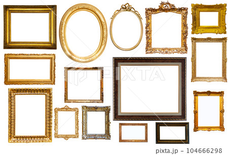assortment of isolated frames assortment of isolated frames 104666298