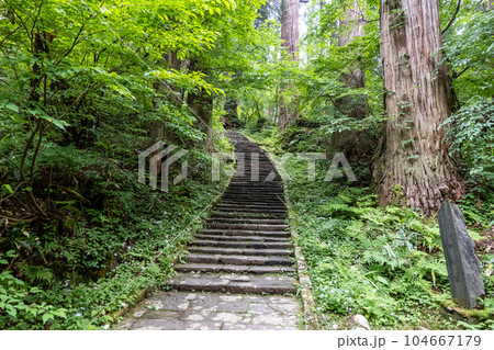 「出羽三山神社(羽黒山)の修験道」 in 山形県鶴岡市 「出羽三山神社(羽黒山)の修験道」 in 山形県鶴岡市 104667179