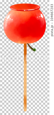 水彩畫的糖蘋果插圖 水彩畫的糖蘋果插圖 104667283