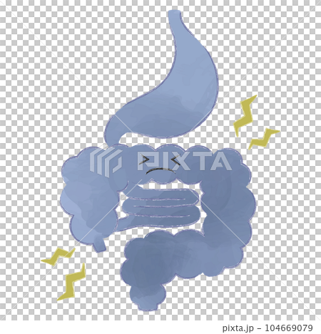 Cute deformed organ character illustration material disorder 104669079