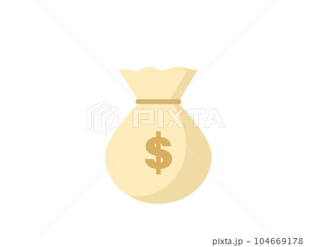 お金の入った袋のイラスト お金の入った袋のイラスト 104669178