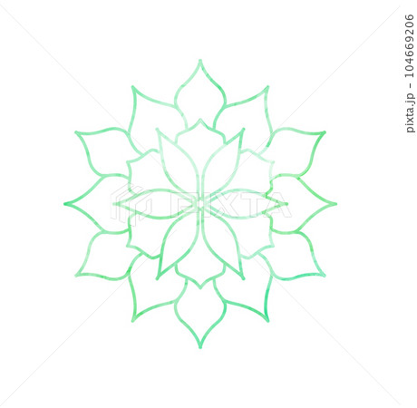 幻想的な水彩のお花 104669206