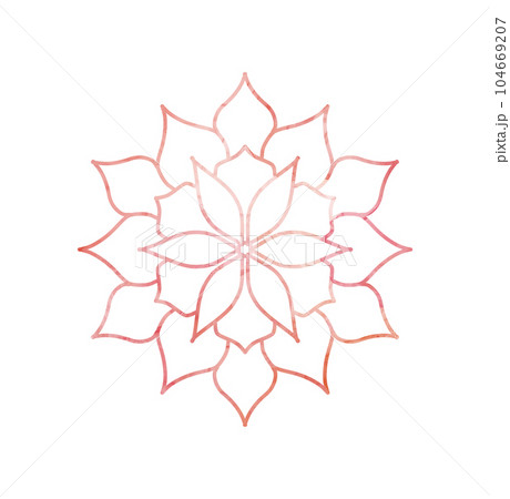 幻想的な水彩のお花 幻想的な水彩のお花 104669207