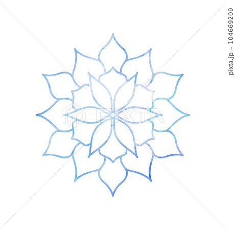 幻想的な水彩のお花 幻想的な水彩のお花 104669209