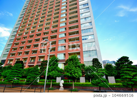 芝浦アイランドの超高層ビル群の風景 芝浦アイランドの超高層ビル群の風景 104669516