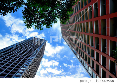 芝浦アイランドの超高層ビル群の風景 芝浦アイランドの超高層ビル群の風景 104669530