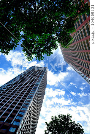 芝浦アイランドの超高層ビル群の風景 104669531