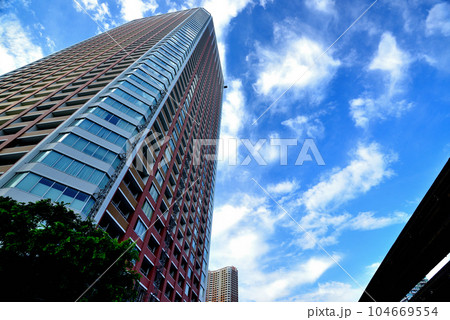 芝浦アイランドの超高層ビル群の風景 芝浦アイランドの超高層ビル群の風景 104669554