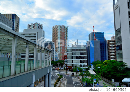 芝浦アイランドの超高層ビル群の風景 芝浦アイランドの超高層ビル群の風景 104669593