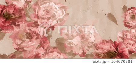 Large pink peony or rose flowers, can be used as greeting card, wedding Large pink peony or rose flowers, can be used as greeting card, wedding 104670281
