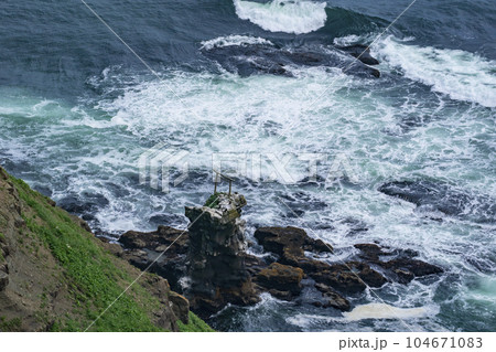 尻羽岬の帆掛岩 104671083
