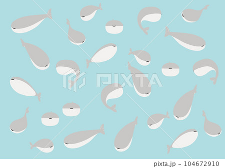 サカバンバスピスの群れのベクターイラスト 104672910