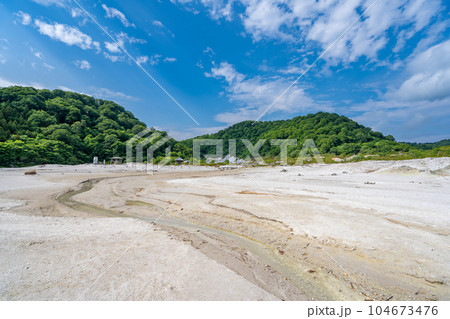 恐山　宇曽利山湖　極楽浜 104673476