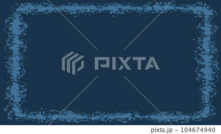 エレガントな青いインクのフレーム エレガントな青いインクのフレーム 104674940