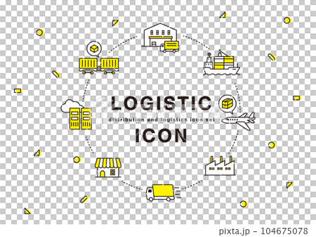 物流圖標集 104675078