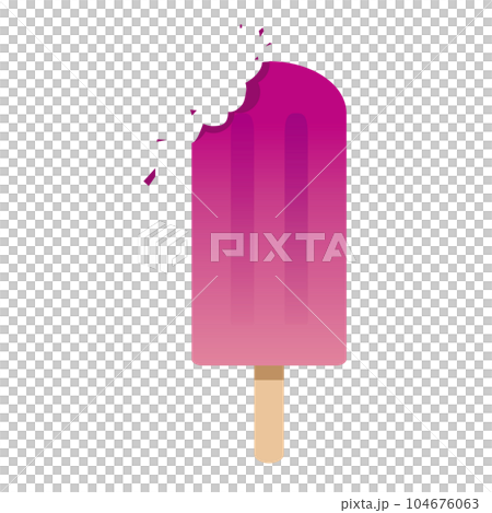 食べかけの棒アイス 食べかけの棒アイス 104676063