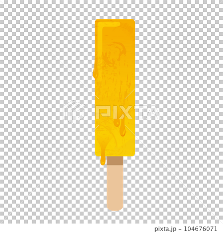 melting ice cream stick 104676071