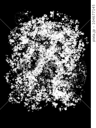 画面に向かって無尽蔵にスプラッシュする単色イラスト 104677145