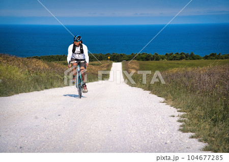 宗谷岬白い道のサイクリングロード 104677285