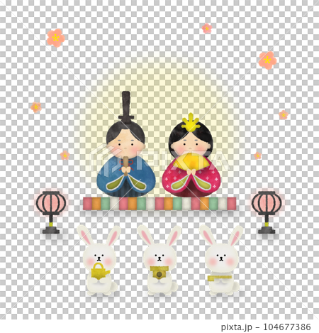 雛祭りのイラスト 雛祭りのイラスト 104677386