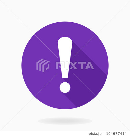 Modern Vector Exclamation Icon in the Circle 104677414