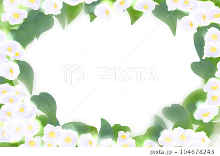 梅花空木の花のカード2 104678243