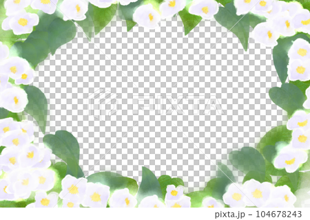 梅花空木の花のカード2 104678243