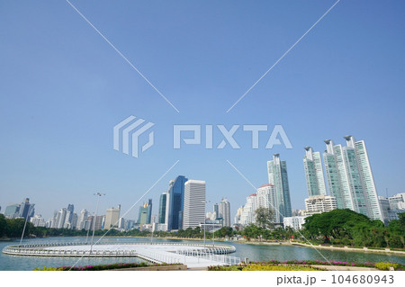 Bangkok City View from Benjakitti Park, Bangkok 104680943