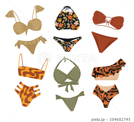 flat swimwear set 104682745
